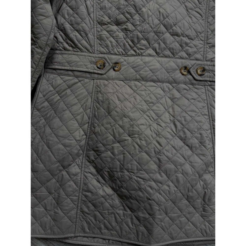 Chico's Quilted Full Button Front Jacket Women's Size 1 Medium Camel - Picture 14 of 16